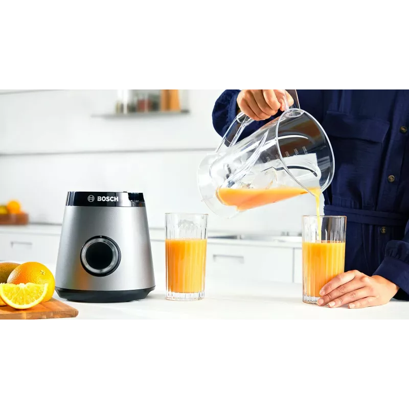 Bosch Serie 4 MMB6141S blenderis 1,5 L Galda blenderis 1200 W Sudraba