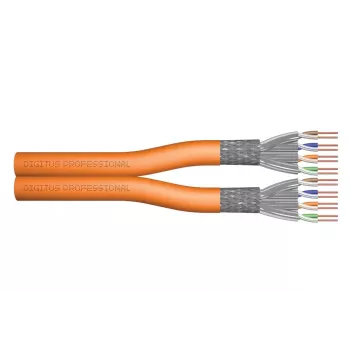 DIGITUS instalācijas kabelis - Cat 7 - S/FTP - AWG 23/1 - dubults - 500m - oranžs