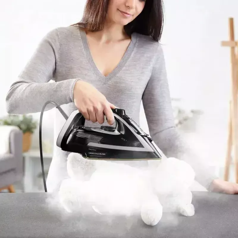 Tefal Puregliss FV8062E0 gludeklis Dry & Steam gludeklis Durilium AirGlide Autoclean zole 3000 W Melns, Pelēks