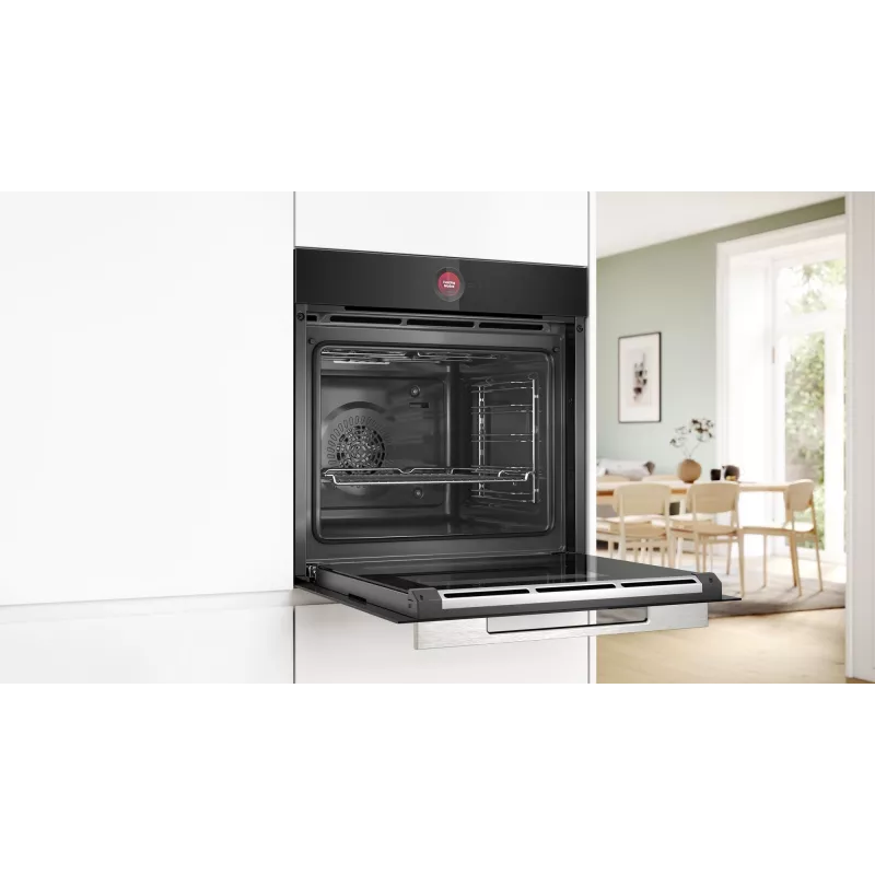 Bosch Serie 8 HBG7221B1 cepeškrāsns 71 L melna