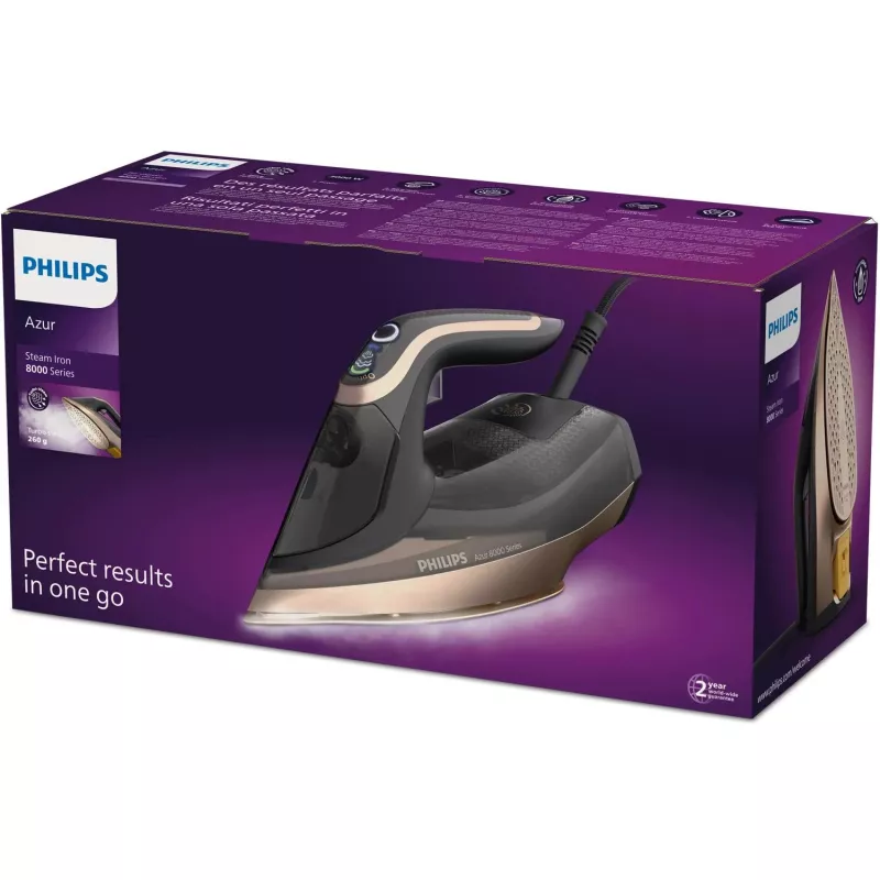 Philips DST8041/80 gludeklis Steam iron SteamGlide Elite zole 3000 W Melns