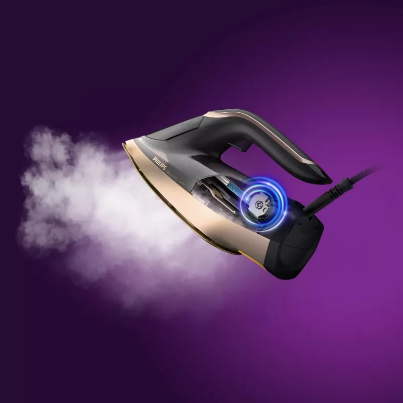 Philips DST8041/80 gludeklis Steam iron SteamGlide Elite zole 3000 W Melns