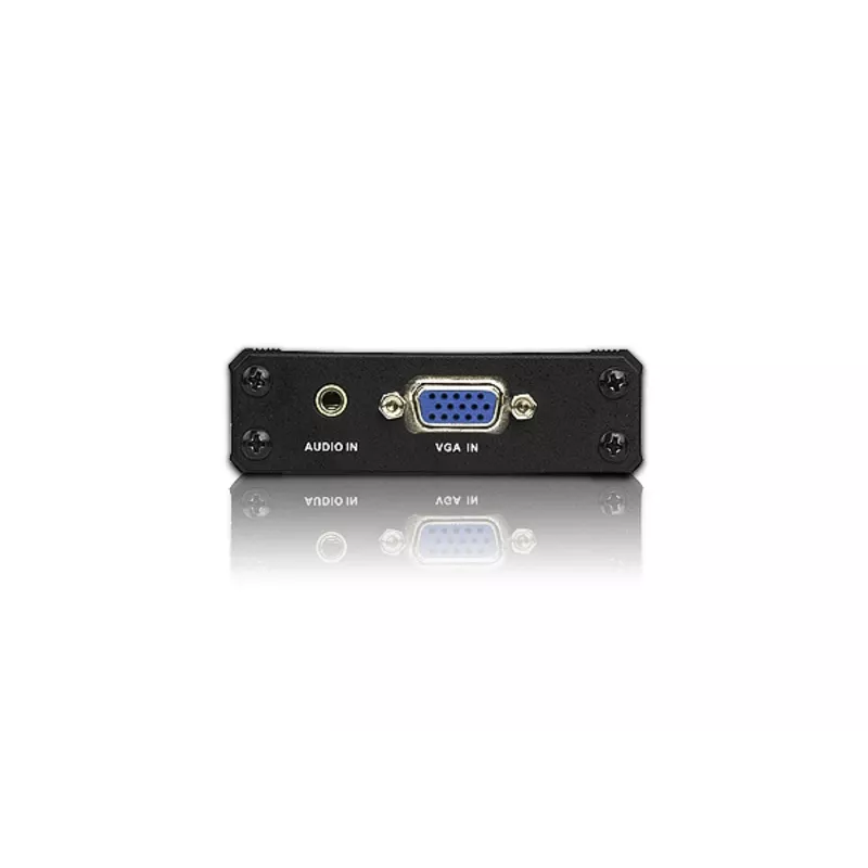 ATEN VGA uz HDMI audio/video pārveidotājs, Melns, Metāls, 1920 x 1080 pikseļi, 1920 x 1080 pikseļi, 1080p, 16:9