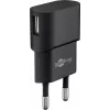 Iekštelpu lādētājs GOOBAY 45298 – universāls USB 5V 1m, AC 100–240V, 5 W, melns