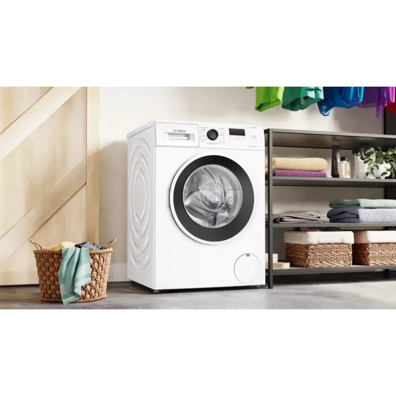 Bosch Serie 2 WGE0240ASN veļas mazgājamā mašīna ar priekšējo ielādi 7 kg 1351 RPM Balta