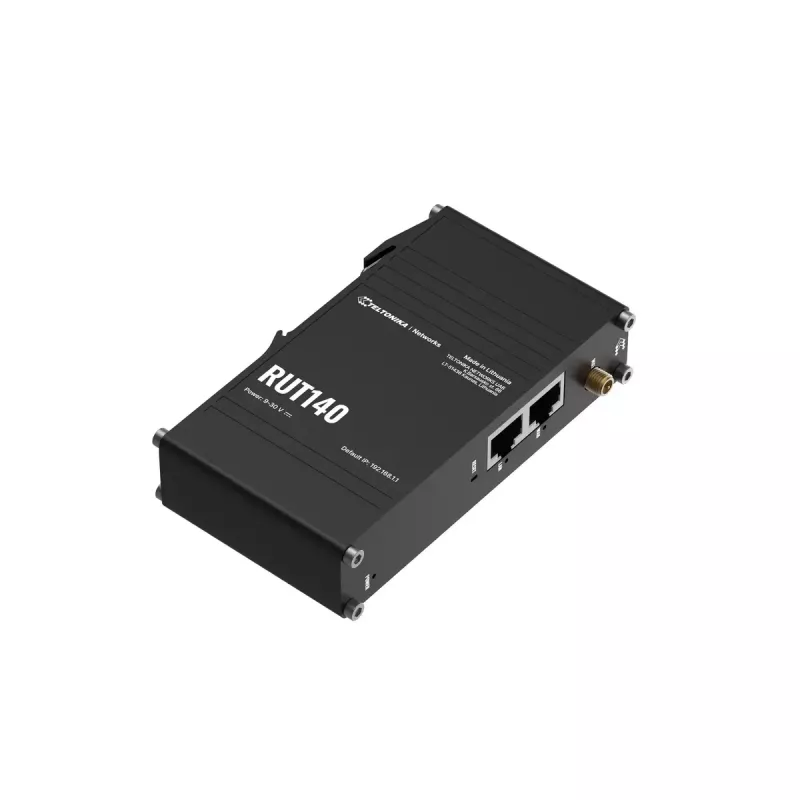 Industriālais maršrutētājs Teltonika RUT140 2x RJ45 100Mb/s IP30