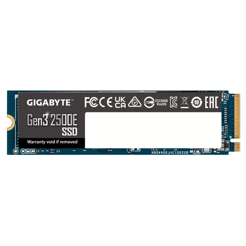SSD disks GIGABYTE 500GB M.2 PCI Express 3.0 NVMe Gen3 2500E