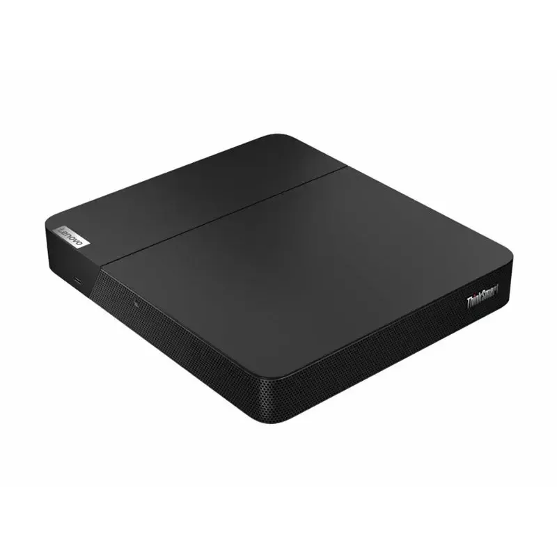 Konferenču kontrolieris Lenovo ThinkSmart 12QL0004MT programmai Zoom, kompakts melns bloks sanāksmju vadībai