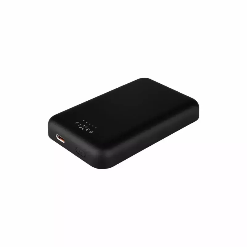 Portable Power Bank FIXED MagZen 6000 mAh — melns, USB izeja viedtālruņiem un planšetdatoriem