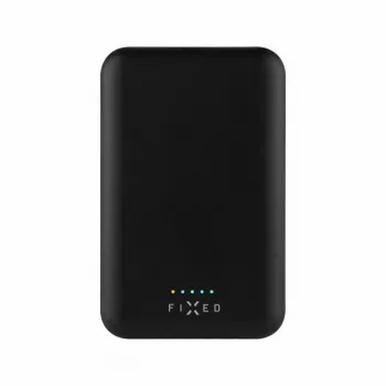 Portable Power Bank FIXED MagZen 6000 mAh — melns, USB izeja viedtālruņiem un planšetdatoriem