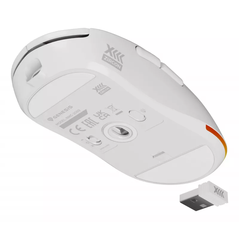 Pele GENESIS Zircon XIII Gaming Ambidextrous RF Wireless + USB Type-C Optical 26000 DPI