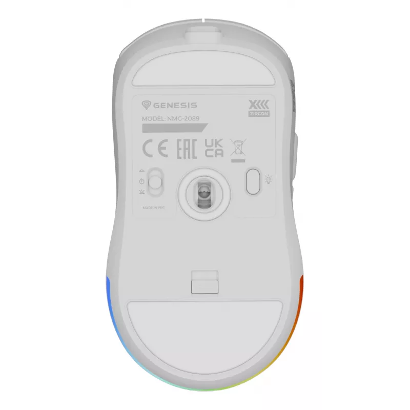Pele GENESIS Zircon XIII Gaming Ambidextrous RF Wireless + USB Type-C Optical 26000 DPI