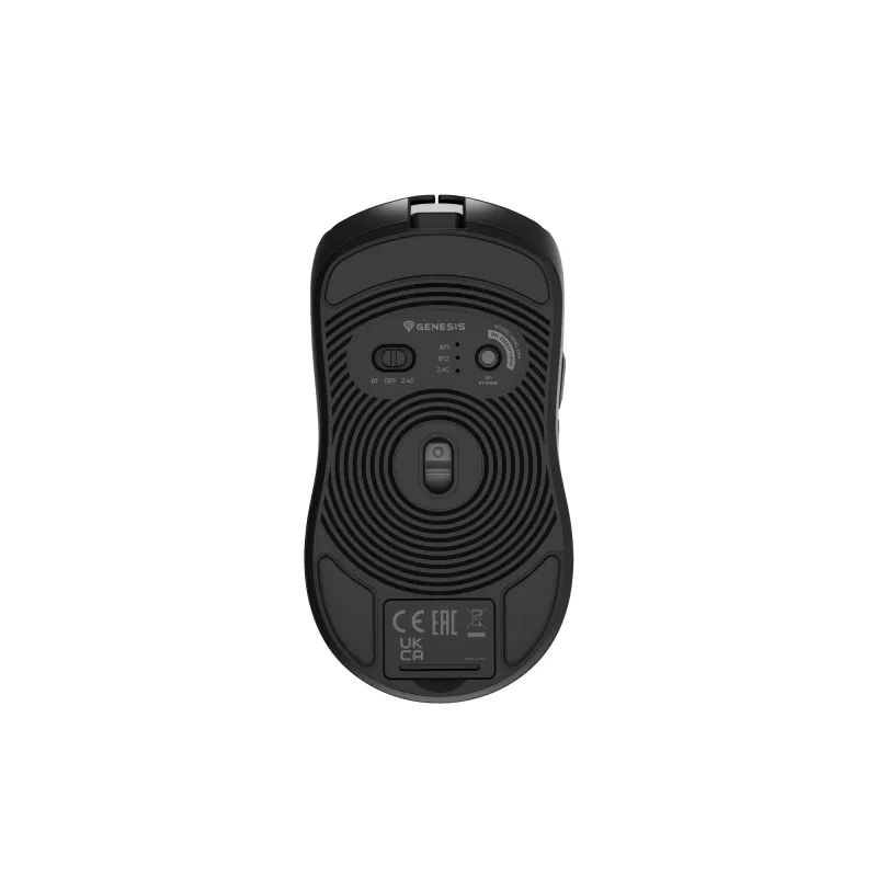 GENESIS Zircon 500 pele Gaming Labā roka RF Bezvadu + Bluetooth + USB Type-C Optiskā 10000 DPI