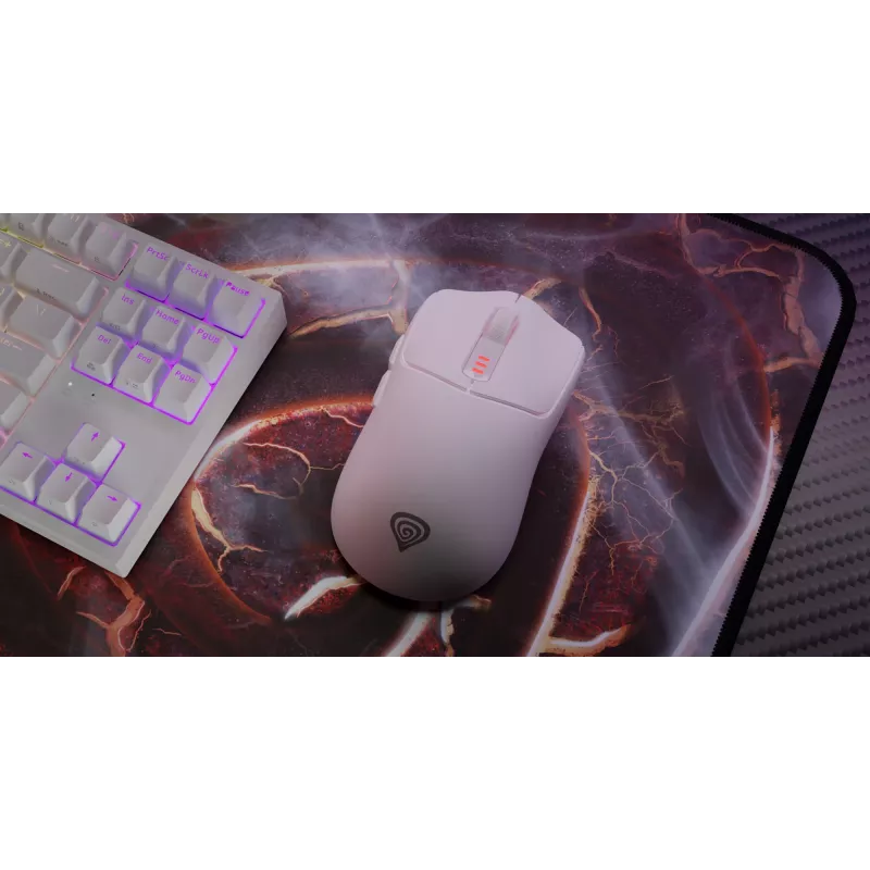 GENESIS Zircon 500 pele Gaming Labā roka RF Bezvadu + Bluetooth + USB Type-C Optiskā 10000 DPI