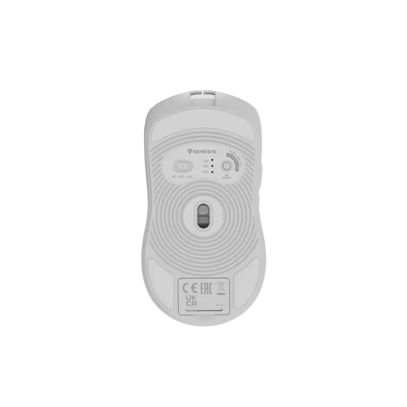 GENESIS Zircon 500 pele Gaming Labā roka RF Bezvadu + Bluetooth + USB Type-C Optiskā 10000 DPI