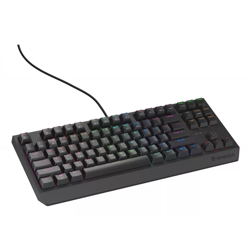 GENESIS Thor 230 TKL Lite klaviatūra Gaming USB QWERTY Angļu Melna