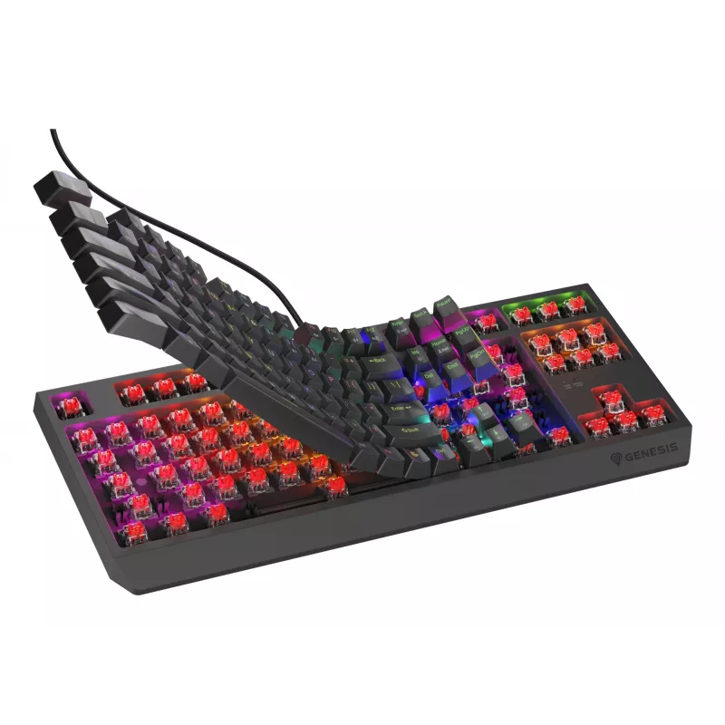 GENESIS Thor 230 TKL Lite klaviatūra Gaming USB QWERTY Angļu Melna