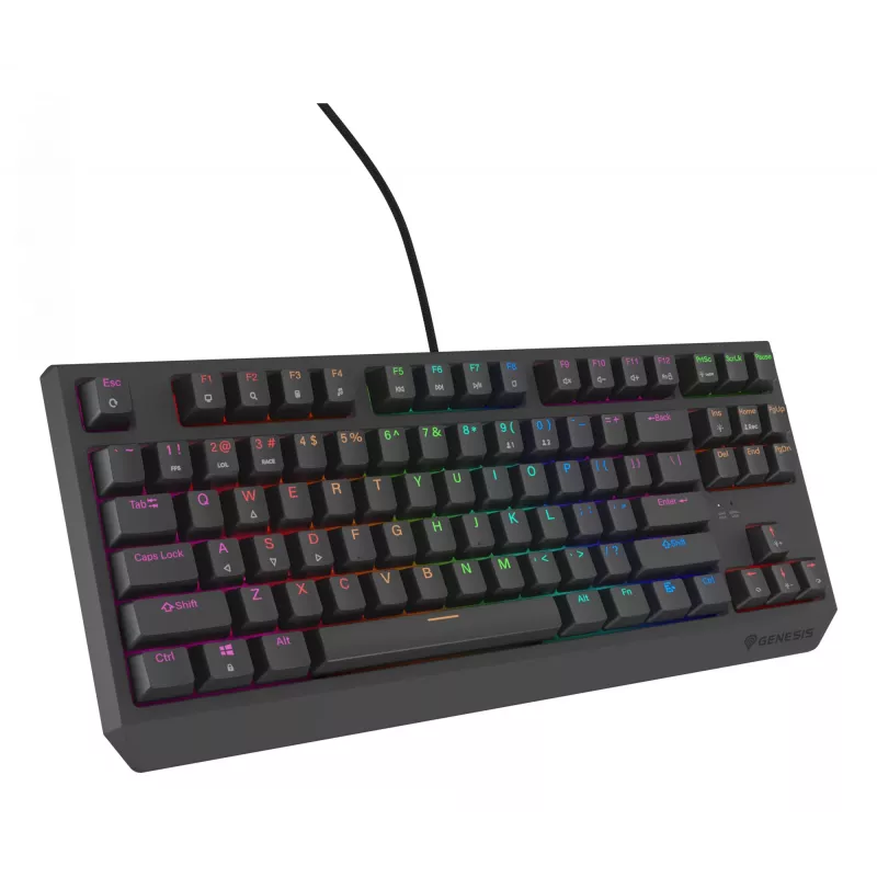 GENESIS Thor 230 TKL Lite klaviatūra Gaming USB QWERTY Angļu Melna