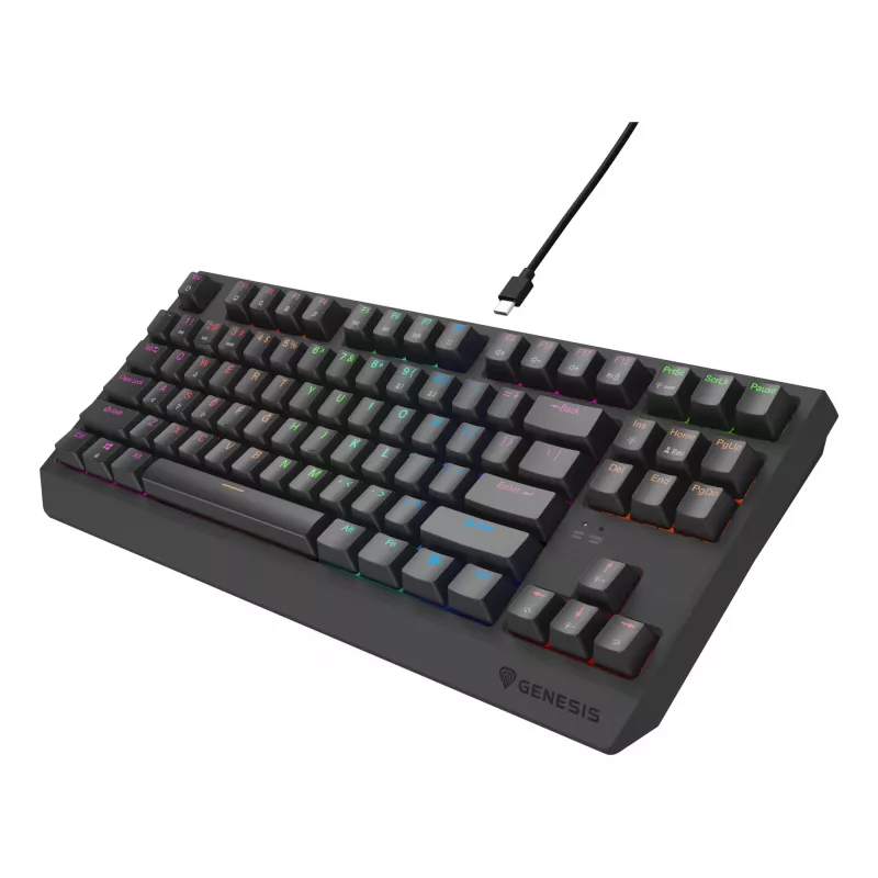 GENESIS Thor 230 TKL Lite klaviatūra Gaming USB QWERTY Angļu Melna