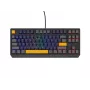GENESIS THOR 230 TKL tastatūra Gaming USB + RF Wireless + Bluetooth QWERTY Melna, Zila, Pelēka, Oranža