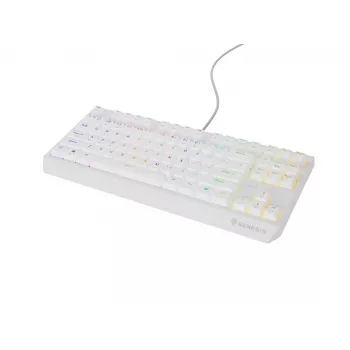 GENESIS Thor 230 TKL tastatūra Gaming USB + RF Wireless + Bluetooth QWERTY Balta