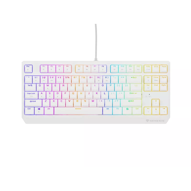 GENESIS Thor 230 TKL tastatūra Gaming USB + RF Wireless + Bluetooth QWERTY Balta