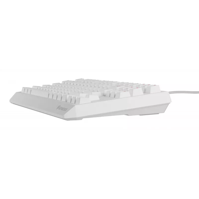 Bezvadu spēļu tastatūra GENESIS Thor 230 TKL — USB, RF Wireless, Bluetooth, QWERTY, Balta