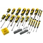 Manuālais skrūvgriežu komplekts STANLEY STHT0-62113 ar Phillips, Robertson un Torx uzgaļiem, magnētiskiem uzgaļiem, ergonomiskiem rokturiem