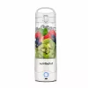 Sporta blenderis NUTRIBULLET Portable 0,475 L balts ar Tritan bļodu un nerūsējošā tērauda asmeņiem, darbināms ar baterijām
