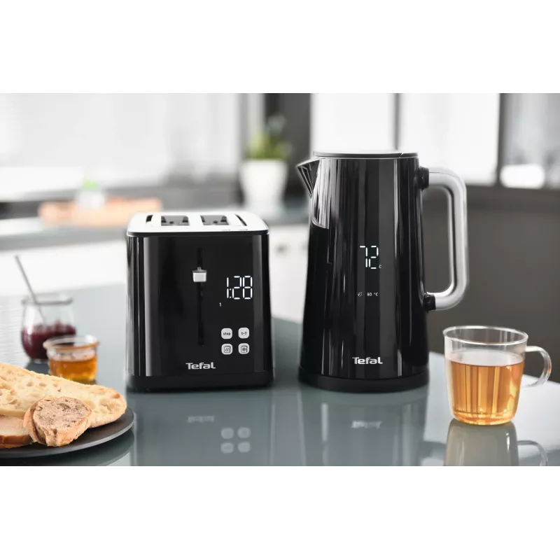 Tosteris Tefal TT6408 — 2 šķēlēm, 850 W, melns
