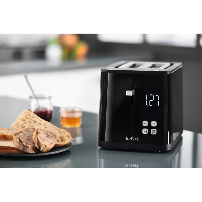 Tosteris Tefal TT6408 — 2 šķēlēm, 850 W, melns