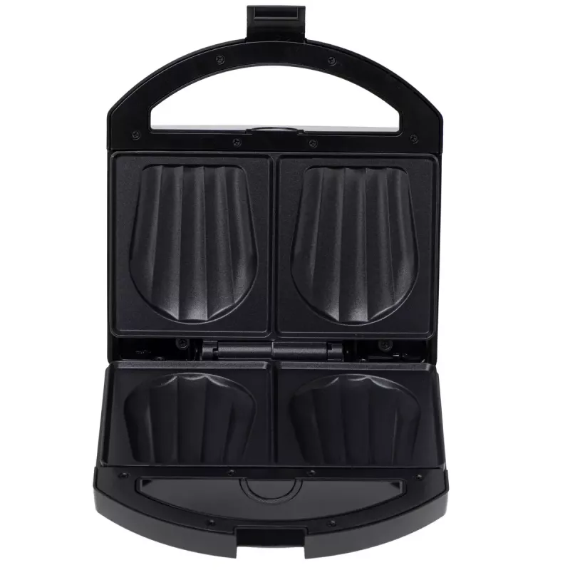 Sviestmaižu grilētājs Adler AD 3069 — kompakts galda sviestmaižu presētājs, 750 W, 2 sviestmaizes, melns