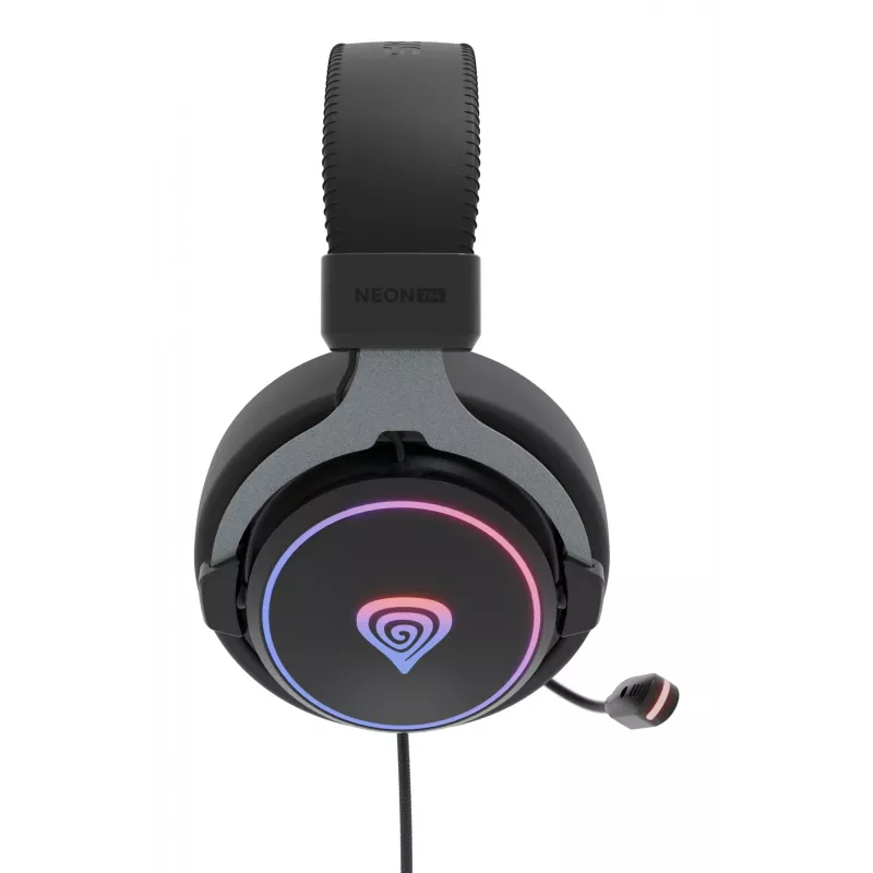 GENESIS Neon 764 austiņas, vadu, galvas saite, spēlēm, USB Type-A, melnas