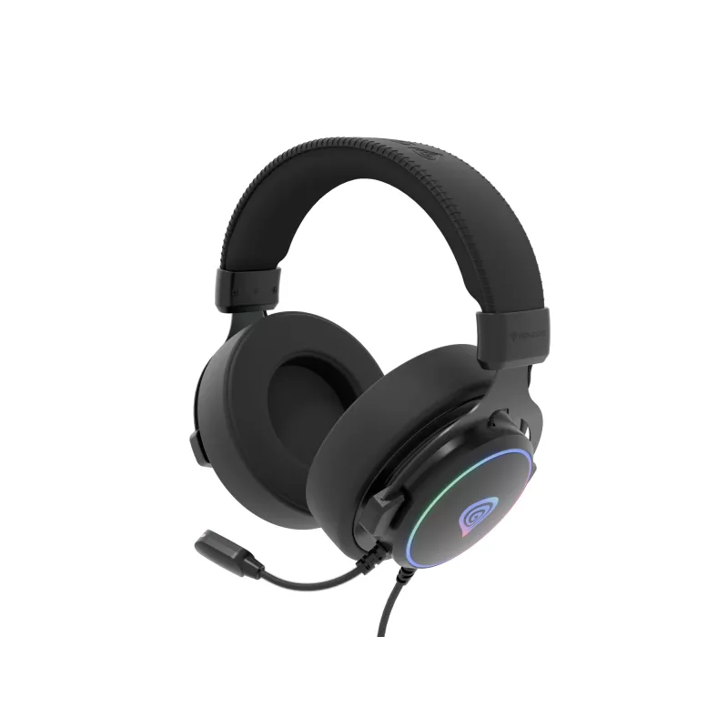 GENESIS Neon 764 austiņas, vadu, galvas saite, spēlēm, USB Type-A, melnas