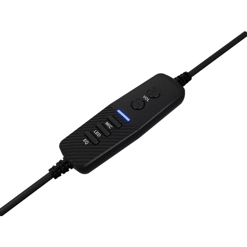 GENESIS Neon 764 austiņas, vadu, galvas saite, spēlēm, USB Type-A, melnas