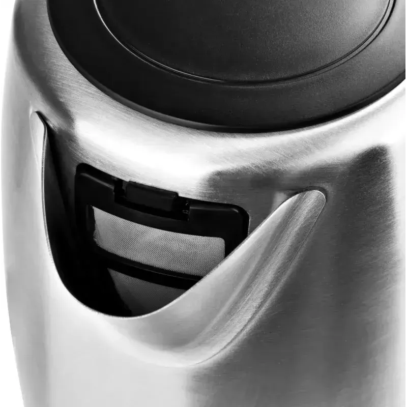 Elektriskā tējkanna ETA ETA160490000 — 1 L, 1600 W, nerūsējošais tērauds, ūdens līmeņa indikators