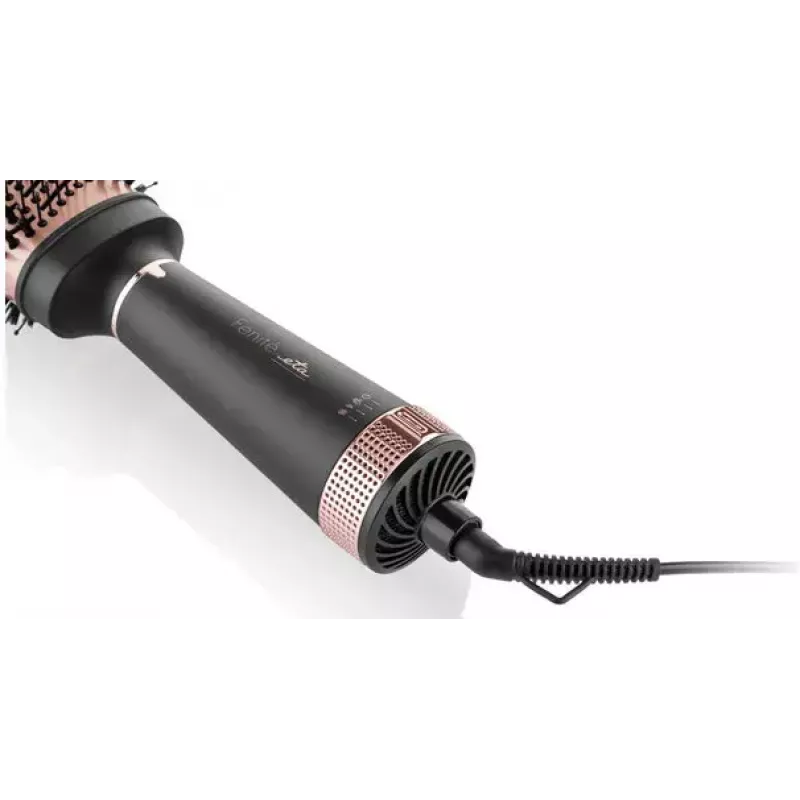 Karstā gaisa suka ETA Fenité Airflow 1300 W, keramikas cilindrs, 3 siltuma līmeņi, 1,7 m vads, melna/rožu