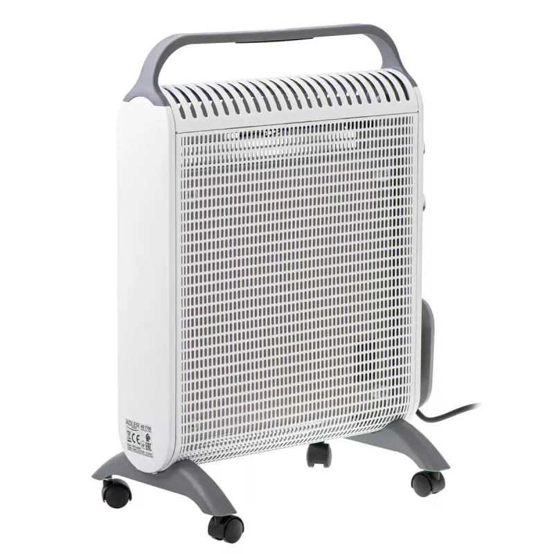 Konvekcijas elektriskais telpu sildītājs Adler AD 7750, 2000 W, 2 jaudas līmeņi, IP24, balts