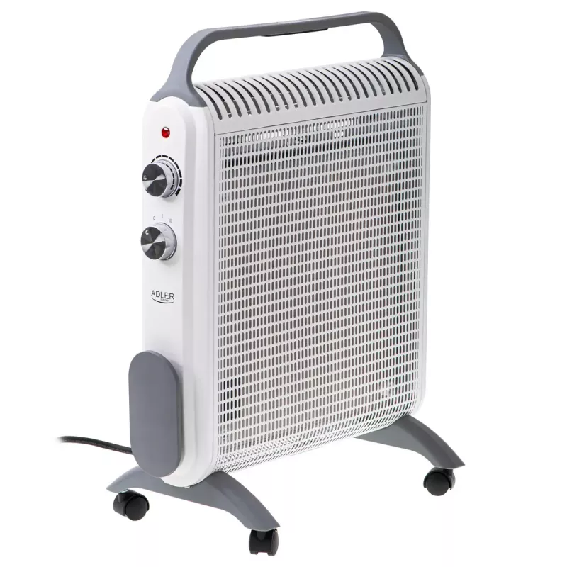 Konvekcijas elektriskais telpu sildītājs Adler AD 7750, 2000 W, 2 jaudas līmeņi, IP24, balts