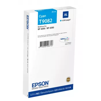 tintes kasetne Epson WF-6XXX ciāna XL (Oriģināls) — augstas ietilpības ciāna kasetne darba stacijai WorkForce WF-6XXX