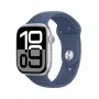 Smartwatch Apple Watch Series 10 GPS 46mm Sudraba Alumīnija Korpuss ar Denim Sport Band – M/L