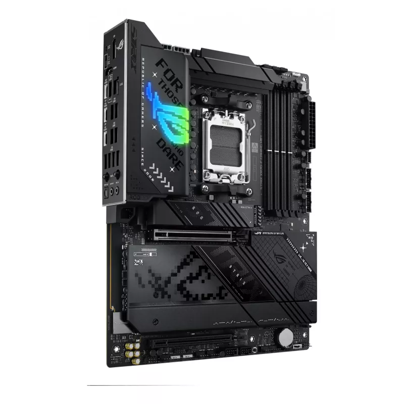 Mātesplate ASUS ROG STRIX X870-F GAMING WIFI — AMD X870, Socket AM5, ATX, DDR5, 4x DIMM, Wi‑Fi 7, BT 5.4