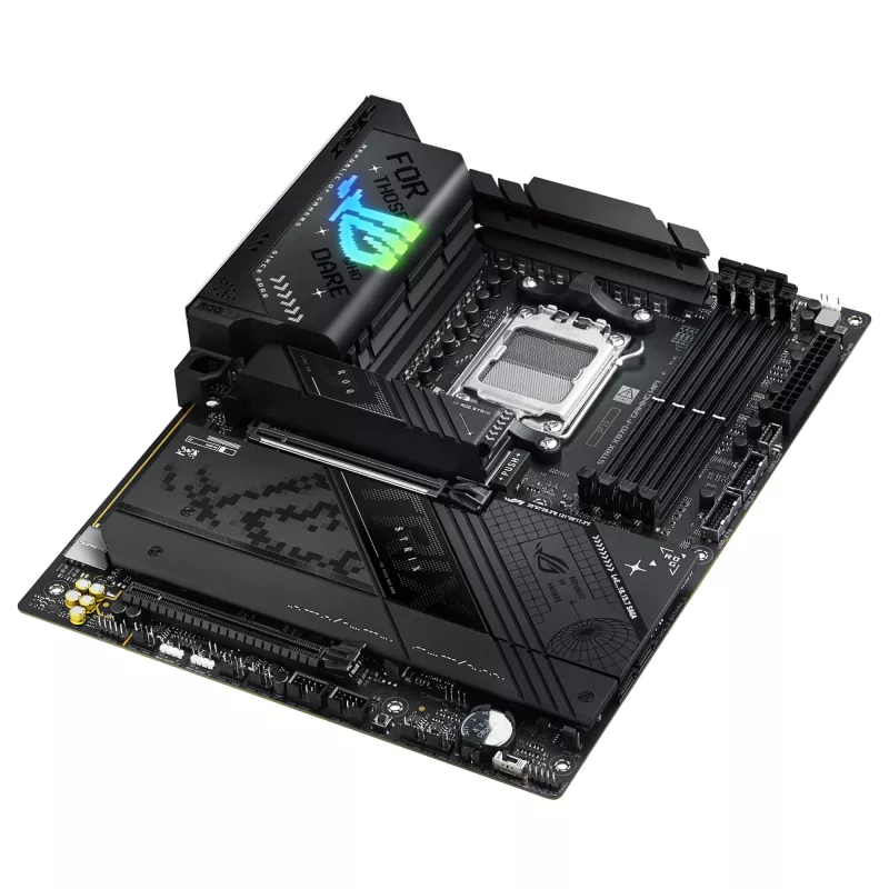 Mātesplate ASUS ROG STRIX X870-F GAMING WIFI — AMD X870, Socket AM5, ATX, DDR5, 4x DIMM, Wi‑Fi 7, BT 5.4