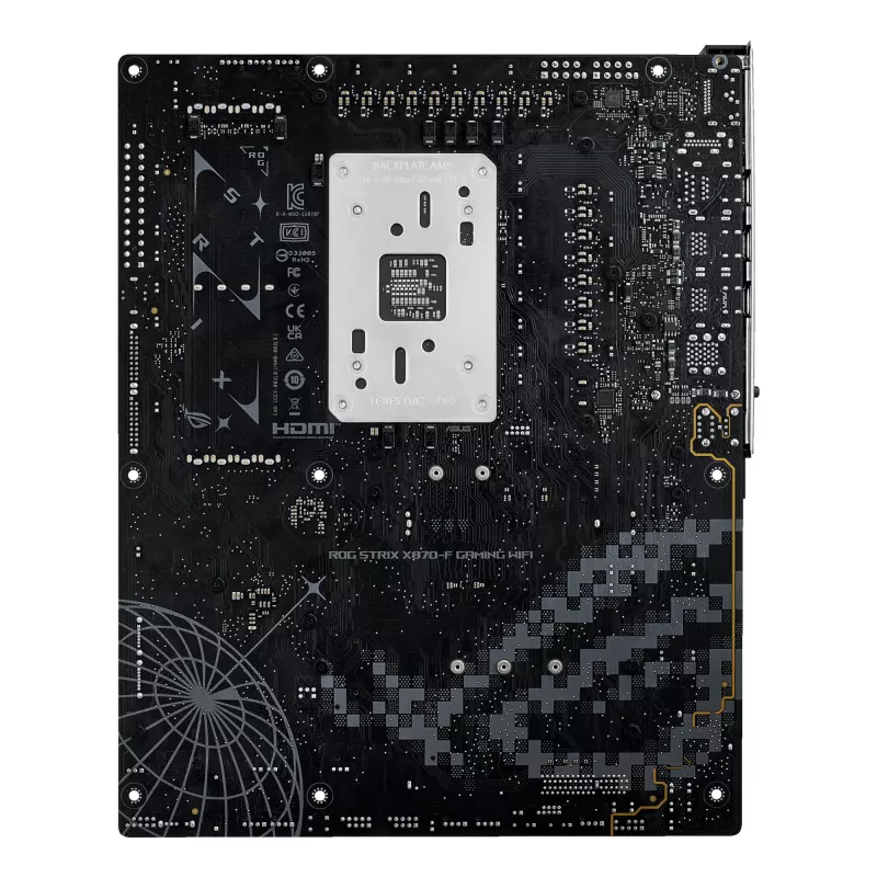 Mātesplate ASUS ROG STRIX X870-F GAMING WIFI — AMD X870, Socket AM5, ATX, DDR5, 4x DIMM, Wi‑Fi 7, BT 5.4