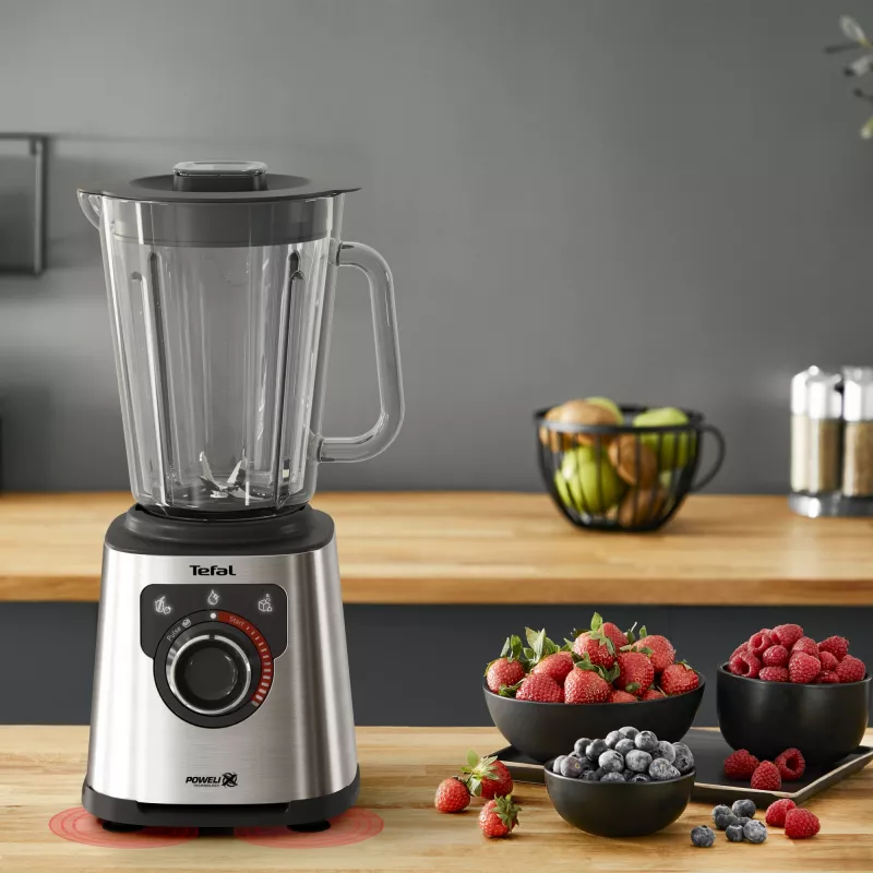 Tefal Perfectmix+ BL871D 1.5 L galda blenderis 1200 W nerūsējošais tērauds, pelēks