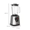 Tefal Perfectmix+ BL871D 1.5 L galda blenderis 1200 W nerūsējošais tērauds, pelēks