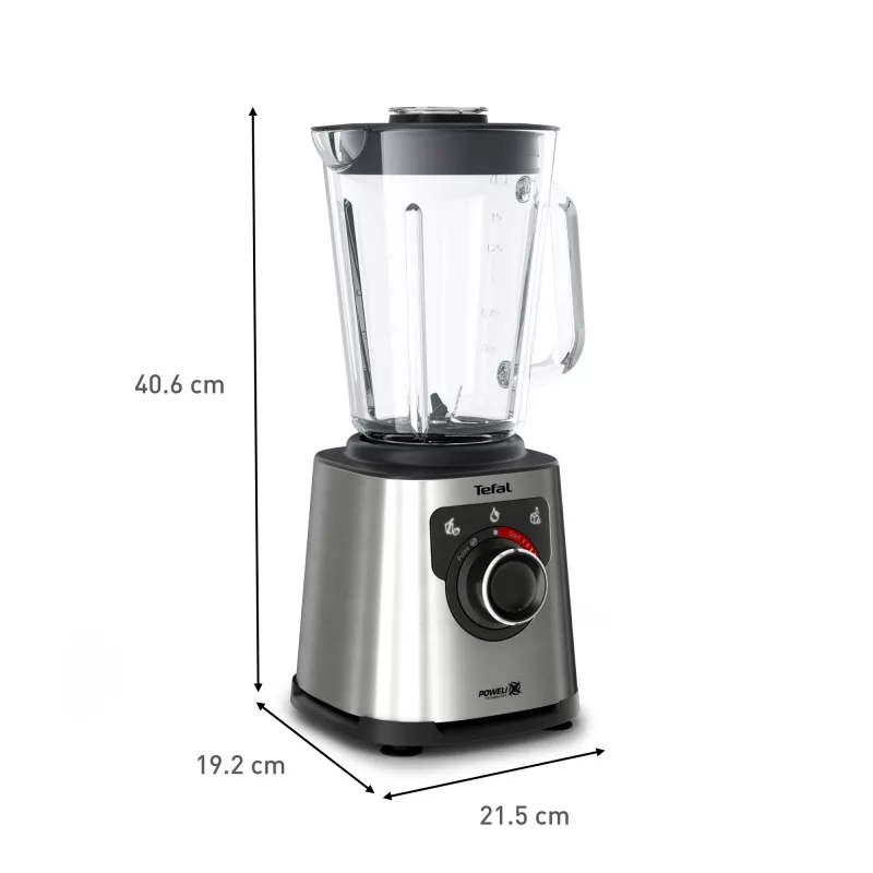 Tefal Perfectmix+ BL871D 1.5 L galda blenderis 1200 W nerūsējošais tērauds, pelēks