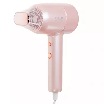 Matu žāvētājs Adler AD 2279p 1800 W, 2 karstuma līmeņi, 2 ātrumi, aukstā gaisa pūtiens, koncentratora uzgalis, rozā