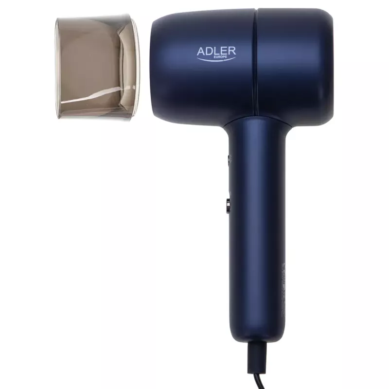 Matu žāvētājs Adler AD 2279b 1800 W, 2 temperatūras iestatījumi, 2 ātrumi, jonu funkcija, zils