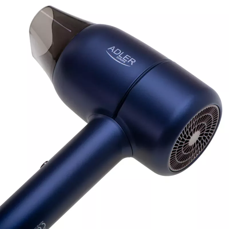 Matu žāvētājs Adler AD 2279b 1800 W, 2 temperatūras iestatījumi, 2 ātrumi, jonu funkcija, zils